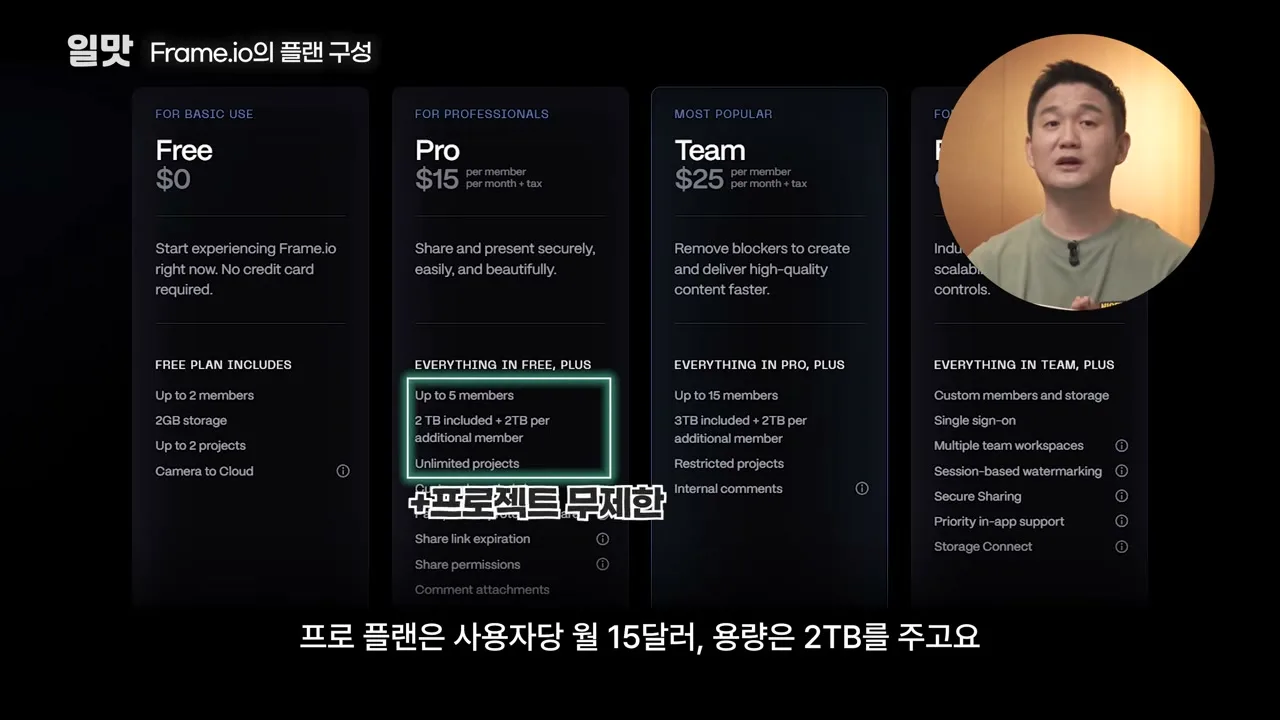 영상 속 요금 화면 (촬영 당시 기준)