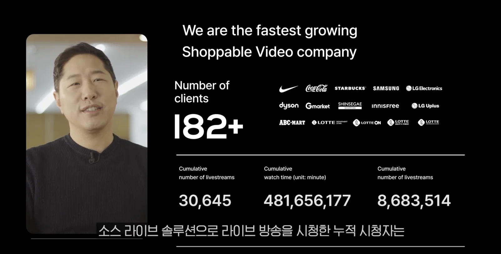모비두 기업소개 영상 인터뷰 장면